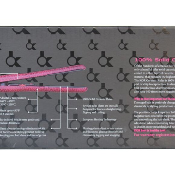 KOR Curler and KOR Professional Hair Iron / Straightener bundle - Picture 7 of 15